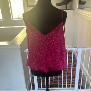 Socialite Pink Crop Camisole Top